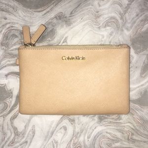 Nude Calvin Klein wristlet